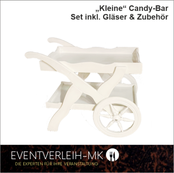 Kleine Candybar - Set inkl. Gläser und Zubehör