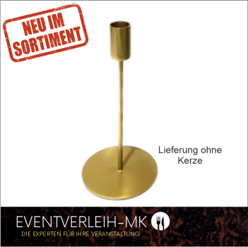 Kerzenleuchter, gold inkl. Spülservice