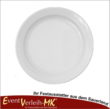 Dinnerteller, flach dm 28cm - (Weiss ohne Muster)