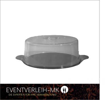 Tortenplatte mit Haube - Rund