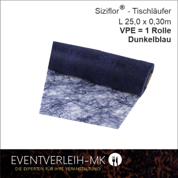 Siziflor Tischband auf Rolle - dunkelblau - VERKAUFSARTIKEL