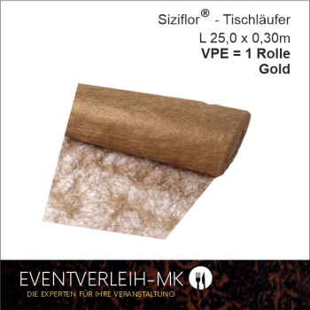 Siziflor Tischband auf Rolle - gold - VERKAUFSARTIKEL