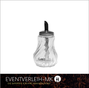 Zuckerdosierer 160ml - Strukturglas mit Edelstahl