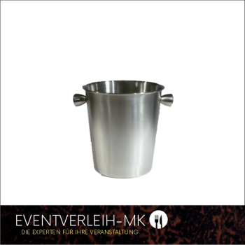 Sektkühler aus mattiertem Edelstahl