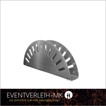 Serviettenhalter - aus mattiertem Edelstahl