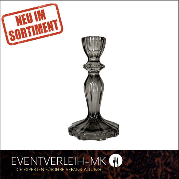 Kerzenleuchter aus Glas, 15,7cm