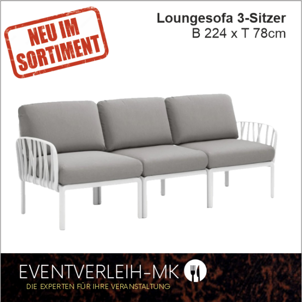 Loungesofa 3-Sitzer Rimini