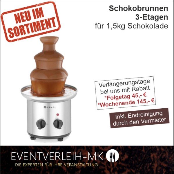 Schokoladenbrunnen - 3 ETAGEN