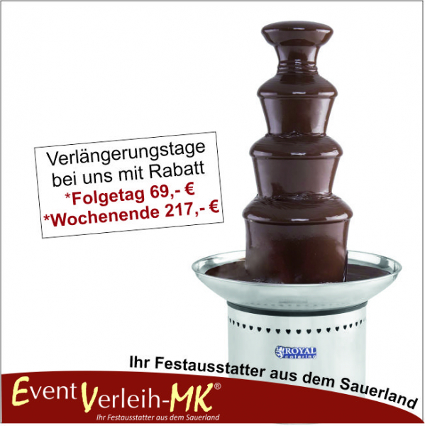 Schokoladenbrunnen - 4 ETAGEN
