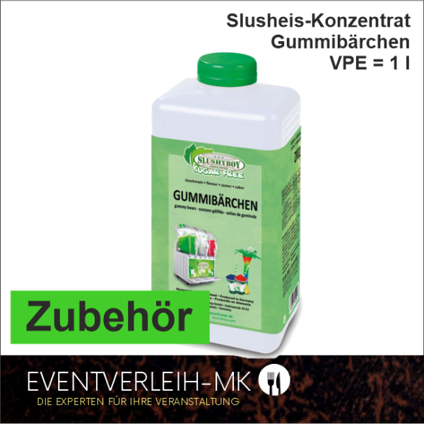 Zubehör - Slush-Sirup 1l - Gummibären - VERKAUFSWARE