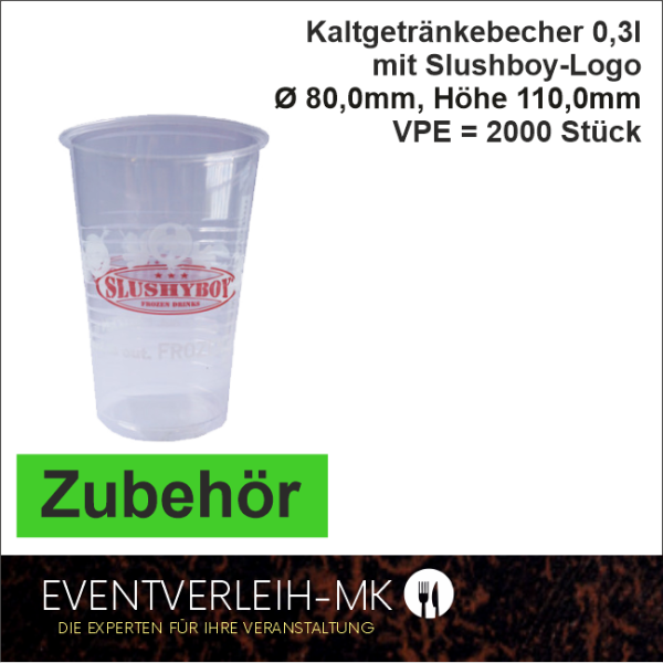 Zubehör - Kaltgetränkebecher 0,3l - 2.000 Stck. VERKAUFSWARE