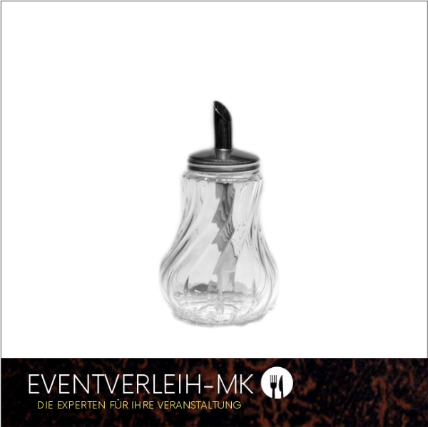 Zuckerdosierer 160ml - Strukturglas mit Edelstahl