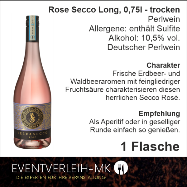 Rose Secco Long, 0,75l - trocken
