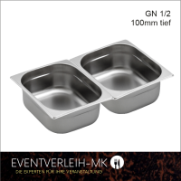 1/2 GN** Behälter 6,5l - 100mm tief - EDELSTAHL 18/10
