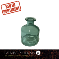 Glasvase, saphierblau inkl. Spülservice