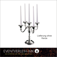 Kerzenleuchter 5-armig - Versilbert