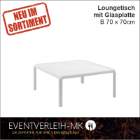 Loungetisch Rimini weiß