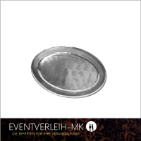 Edelstahlplatte 38 x 56cm - Oval