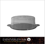 Tortenplatte mit Haube - Rund