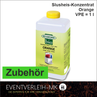 Zubehör - Slush-Sirup 1l - Orange / BIO - VERKAUFSWARE