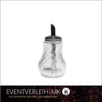 Zuckerdosierer 160ml - Strukturglas mit Edelstahl