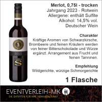 Merlot, 0,75l - trocken