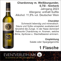 Chardonnay mit Weißburgunder, 0,75l - feinherb